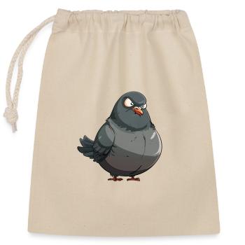 Grim Dove - Sac cadeau en coton avec cordon (25 x 30 cm) - nature - Devant