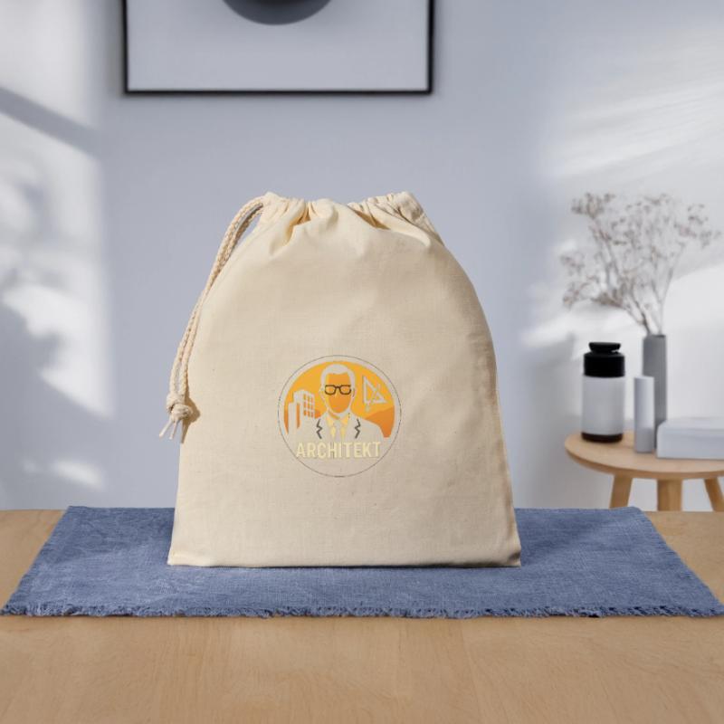 Plan d’icône d’architecte Sac cadeau en coton avec cordon (25 x 30 cm)