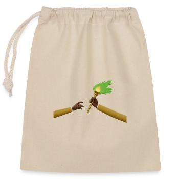 Congo - Passation de Flamme Zaïre - Sac cadeau en coton avec cordon (25 x 30 cm) - nature - Devant