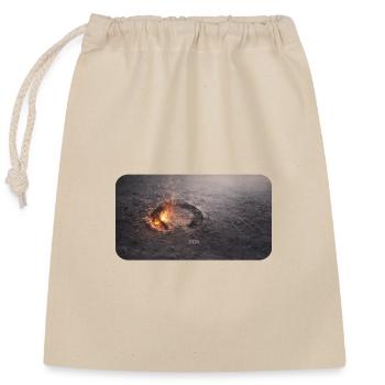 Raille de sabot dans le plancher en cendre - Sac cadeau en coton avec cordon (25 x 30 cm) - nature - Devant