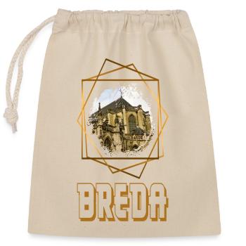 Breda Pays-Bas Ville Skyline Home Amour - Sac cadeau en coton avec cordon (25 x 30 cm) - nature - Devant