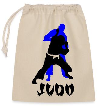 Judo - Closable cotton gift bag (25x30cm) - nature - Front