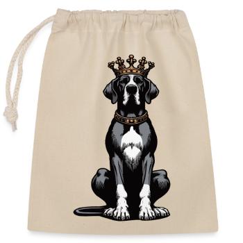 Grand Dogue Propriétaire de Dogue Grand Dane Fan de Grand Dogue - Sac cadeau en coton avec cordon (25 x 30 cm) - nature - Devant