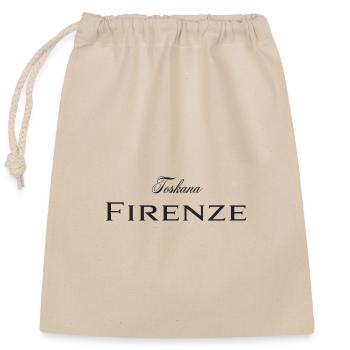 Firenze - Closable cotton gift bag (25x30cm) - nature - Front