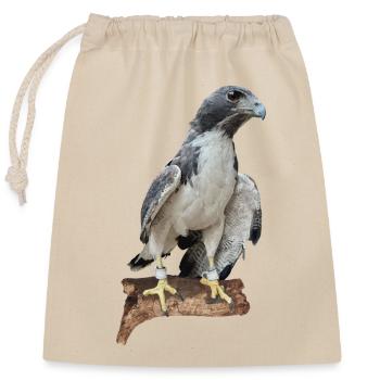 Faucon - Sac cadeau en coton avec cordon (25 x 30 cm) - nature - Devant