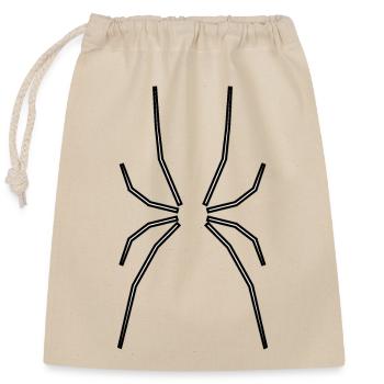 Spider Legs - Closable cotton gift bag (25x30cm) - nature - Front