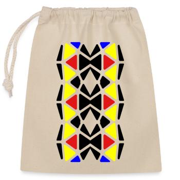 Pretty - Closable cotton gift bag (25x30cm) - nature - Front