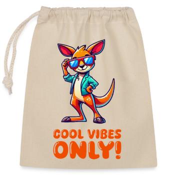 Lunettes de soleil Kangaroo Comic - Sac cadeau en coton avec cordon (25 x 30 cm) - nature - Devant