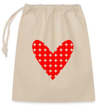 CHRISTMAS. MERRY CHRISTMAS. MERRY CHRISTMAS. NEW YEAR’S DAY - Closable cotton gift bag (25x30cm) - nature - Front