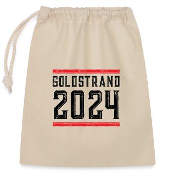Golden Sands 2024 - Closable cotton gift bag (25x30cm) - nature - Front