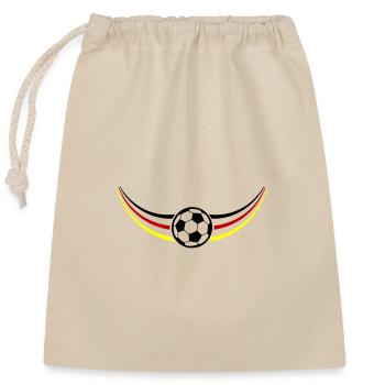 Soccer Team Germany - Closable cotton gift bag (25x30cm) - nature - Front
