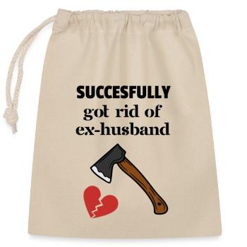 Axt Exmann - ex-husband - axe - shirt - Verschließbarer Geschenkbeutel aus Baumwolle (25x30cm) - Natur - Vorne
