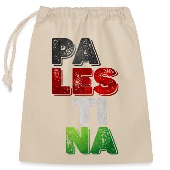 Palestina - Closable cotton gift bag (25x30cm) - nature - Front
