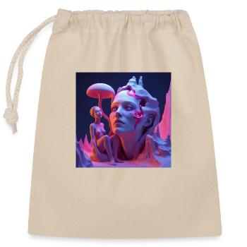 Hypersurrealism - Closable cotton gift bag (25x30cm) - nature - Front