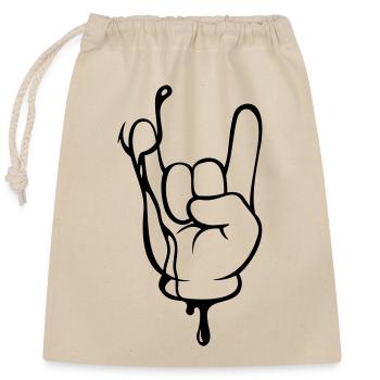 Keep on Rocking on the Water – The Fishing Shirt! - Closable cotton gift bag (25x30cm) - nature - Front