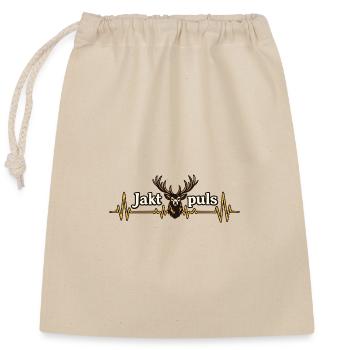 Cœur à pouls de chasse - Sac cadeau en coton avec cordon (25 x 30 cm) - nature - Devant