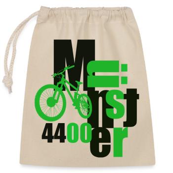 Münster Mountain Bike - Closable cotton gift bag (25x30cm) - nature - Front