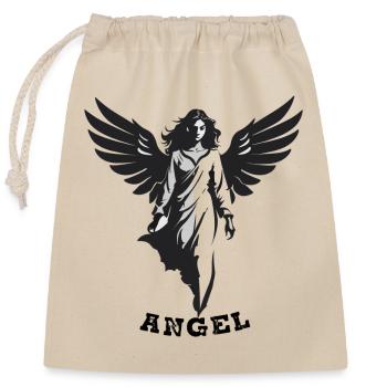 ENGEL FEMALE - Closable cotton gift bag (25x30cm) - nature - Front
