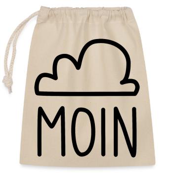 Moin Cloud - Closable cotton gift bag (25x30cm) - nature - Front