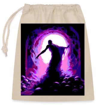 Beerdigungsnacht - Verschließbarer Geschenkbeutel aus Baumwolle (25x30cm) - Natur - Vorne