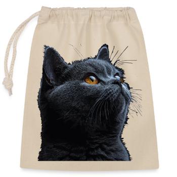 Le charmant British Shorthair - Sac cadeau en coton avec cordon (25 x 30 cm) - nature - Devant