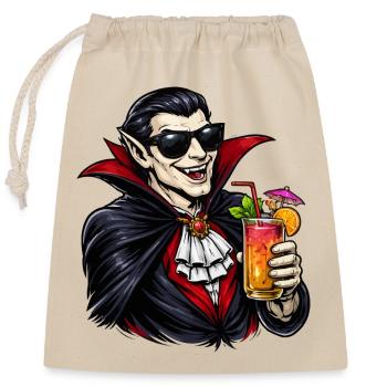 Vampire Cocktail Deluxe - Closable cotton gift bag (25x30cm) - nature - Front