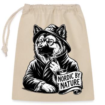 Eurasier | Sailor | Text - Verschließbarer Geschenkbeutel aus Baumwolle (25x30cm) - Natur - Vorne