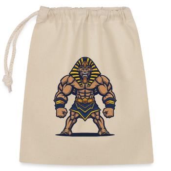 Pharaon Muscles Musculation - Sac cadeau en coton avec cordon (25 x 30 cm) - nature - Devant