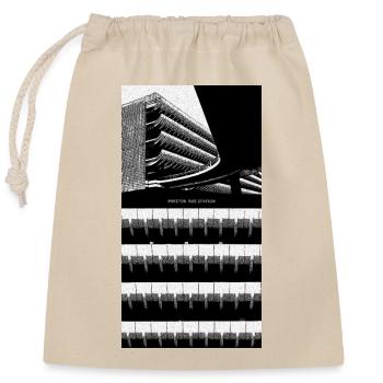 Preston Bus Station - Britischer Brutalismus - Verschließbarer Geschenkbeutel aus Baumwolle (25x30cm) - Natur - Vorne