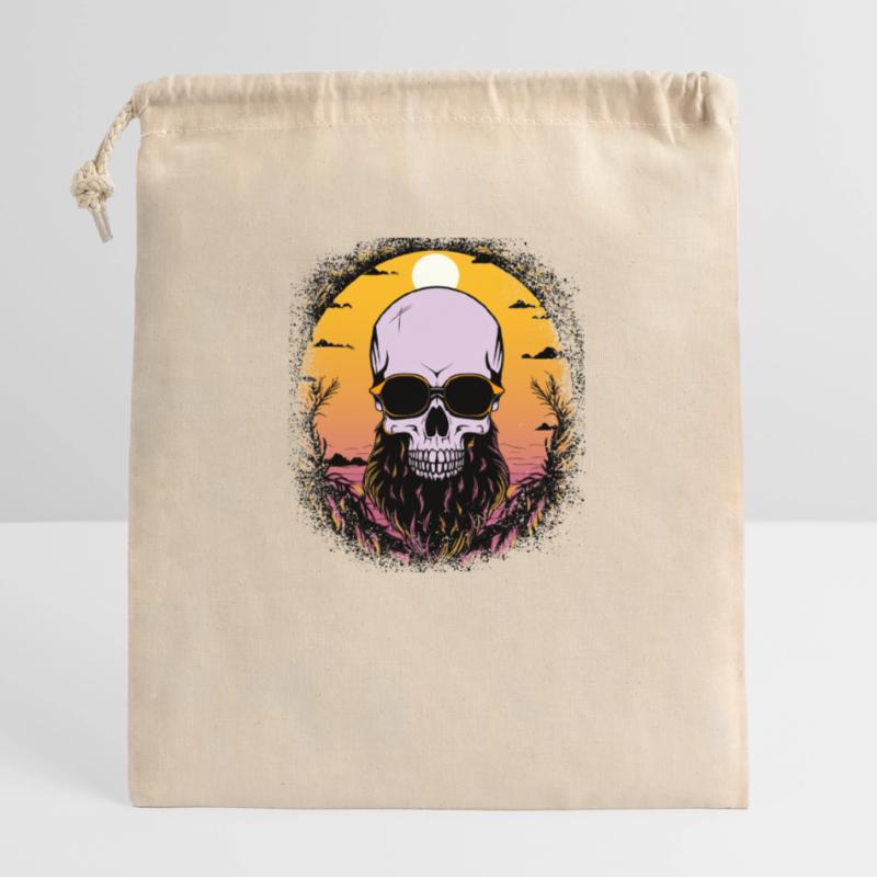 Devis Present Bday Beard Accessory Store Sac cadeau en coton avec cordon (25 x 30 cm)