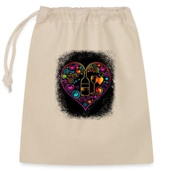 sexuality statement jokes cool fun social justice - Closable cotton gift bag (25x30cm) - nature - Front