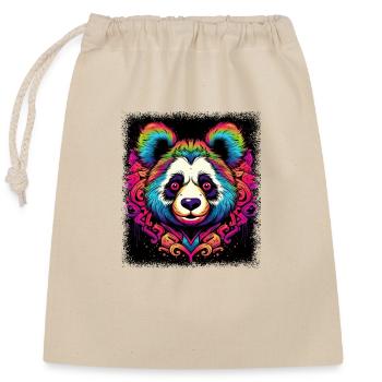 Dictons Geek Panda Drôle Bday Joke Ice Bear Humour - Sac cadeau en coton avec cordon (25 x 30 cm) - nature - Devant