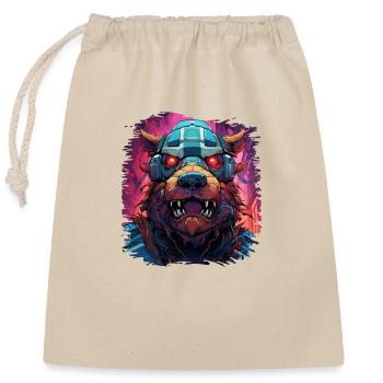 art animalier faune humour présenter idée amusant - Sac cadeau en coton avec cordon (25 x 30 cm) - nature - Devant