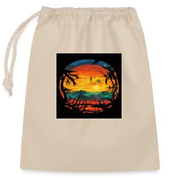 summer - Verschließbarer Geschenkbeutel aus Baumwolle (25x30cm) - Natur - Vorne