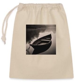 Boot - Verschließbarer Geschenkbeutel aus Baumwolle (25x30cm) - Natur - Vorne