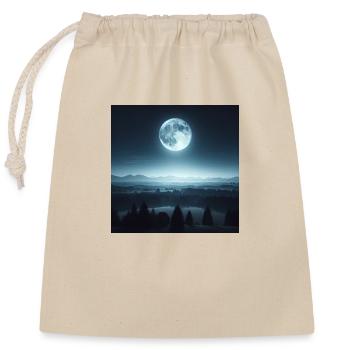 Vollmond Texts - Verschließbarer Geschenkbeutel aus Baumwolle (25x30cm) - Natur - Vorne