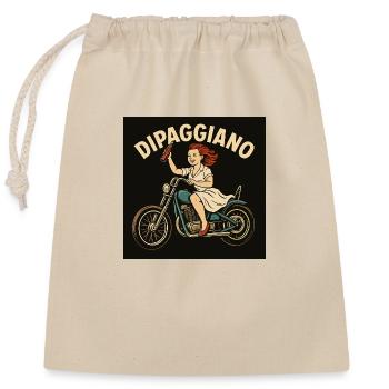 Dipaggiano 2 - Closable cotton gift bag (25x30cm) - nature - Front