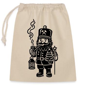 Fumoir mineur - Sac cadeau en coton avec cordon (25 x 30 cm) - nature - Devant