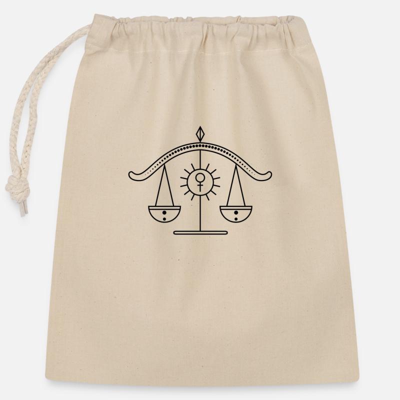 Piler - Sac cadeau en coton avec cordon (25 x 30 cm) - nature