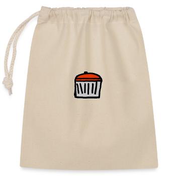 Essoreuse à salade - Sac cadeau en coton avec cordon (25 x 30 cm) - nature - Devant