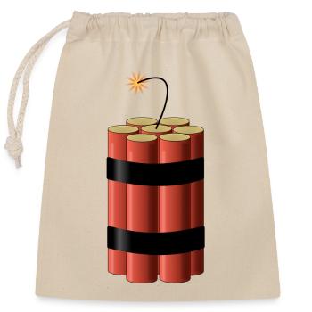 Dynamite TNT - Verschließbarer Geschenkbeutel aus Baumwolle (25x30cm) - Natur - Vorne