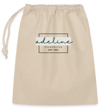 Adeline Style - Verschließbarer Geschenkbeutel aus Baumwolle (25x30cm) - Natur - Vorne