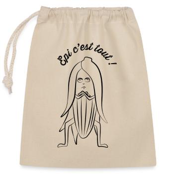 Epi c'est tout ! - Sac cadeau en coton avec cordon (25 x 30 cm) - nature - Devant
