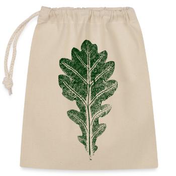 Oak Leaf / LEAF / OAK Nature & Forest - Closable cotton gift bag (25x30cm) - nature - Front