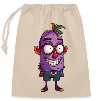 fruit - Closable cotton gift bag (25x30cm) - nature - Front