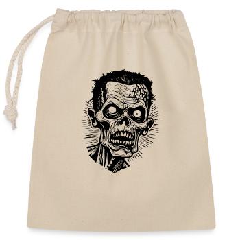 Zombie Undead Halloween Horreur - Sac cadeau en coton avec cordon (25 x 30 cm) - nature - Devant