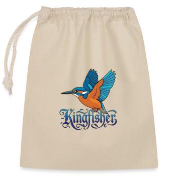 martins-pêcheurs - Sac cadeau en coton avec cordon (25 x 30 cm) - nature - Devant