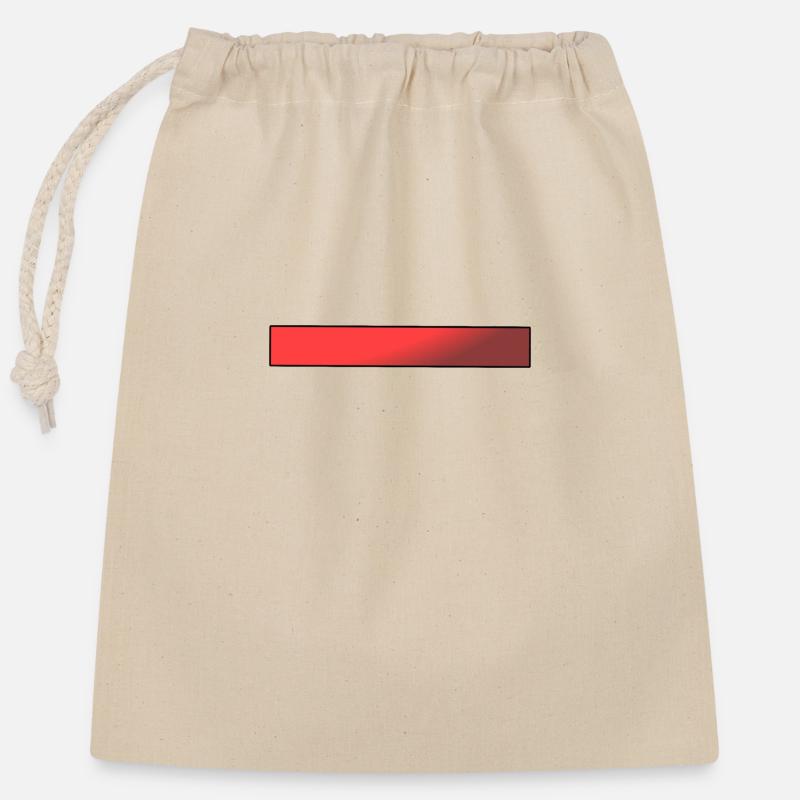 Red Bar Gradient - Closable cotton gift bag (25x30cm) - nature
