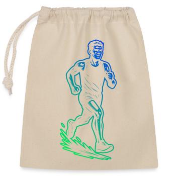 Fonctionnement facile : design intemporel - Sac cadeau en coton avec cordon (25 x 30 cm) - nature - Devant