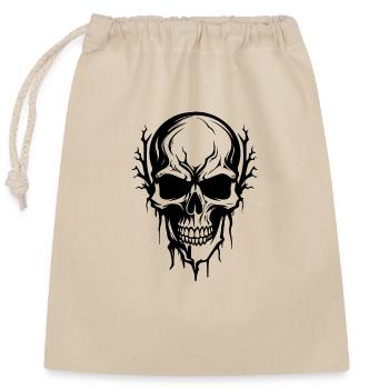 Skeleton Costume Bones Halloween Horror - Closable cotton gift bag (25x30cm) - nature - Front